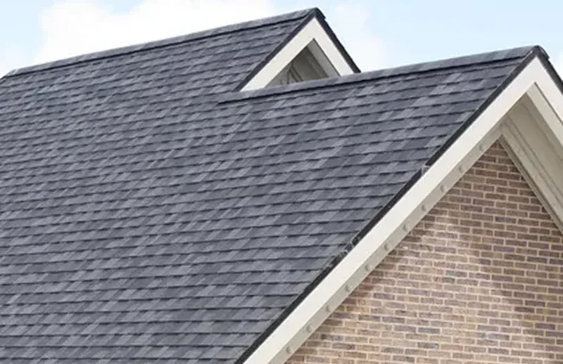 Englewood ark gray roof with textured shingles