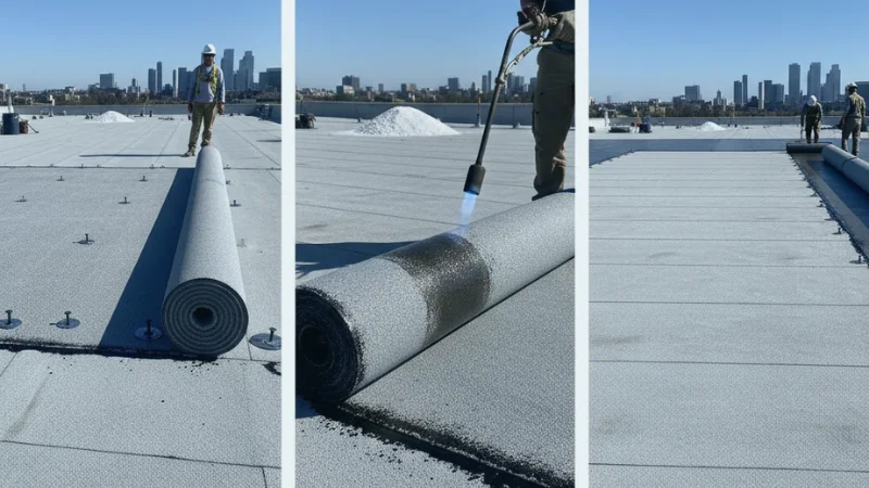 How Torch Down Roofing Is Installed